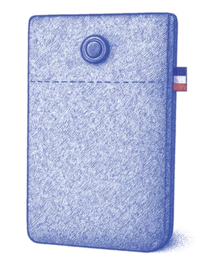 Illustration pour représenter la pochette. Un dessin, couleur bleue avec drapeau bleu blanc rouge pour identifier la fabrication française.